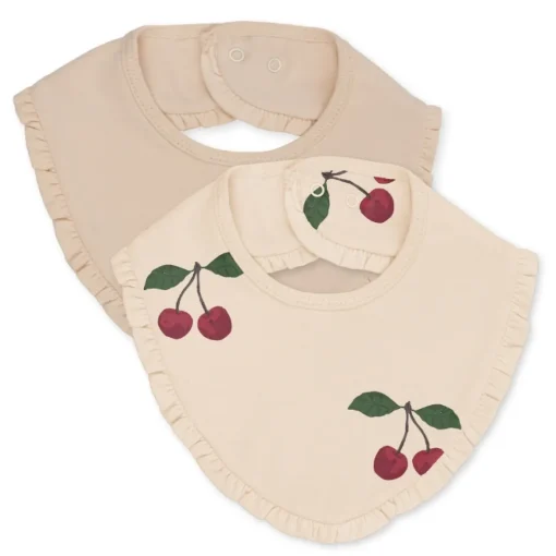 Konges Slojd Kwijlslabben Ma Grande Cerise/Nouvelle Peach