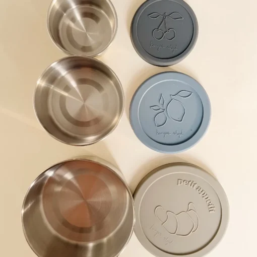 Konges Slojd Lunchboxen Rond Stone Mix (3St)