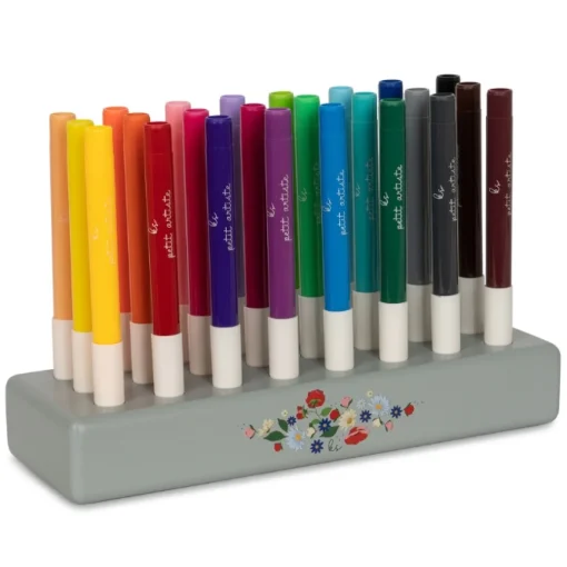 Konges Slojd Markers In Houten Blok (24St)