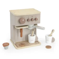 Label-Label Houten Espresso Machine Nougat