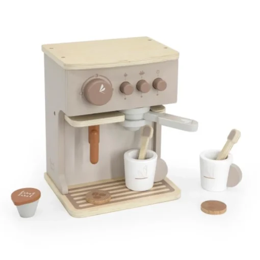Label-Label Houten Espresso Machine Nougat