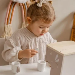 Label-Label Houten Espresso Machine Nougat