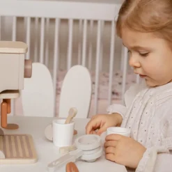 Label-Label Houten Espresso Machine Nougat