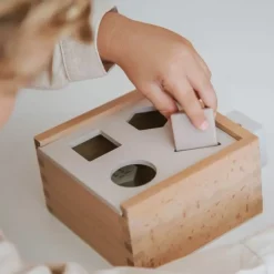 Label-Label Wood Houten Vormenstoof Nougat