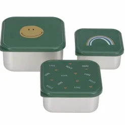 Lassig Happy Rascals Smile Snackboxen (3St) - Ideaal Voor Onderweg