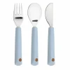 Lassig Happy Rascals Smile Sky Blue Bestekset Voor Kinderen