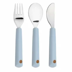 Lassig Happy Rascals Smile Sky Blue Bestekset Voor Kinderen