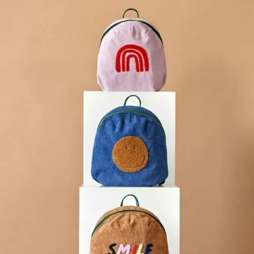 Lassig Rugzak Little Gang Smile Blauw