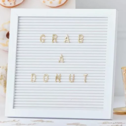 Letterbord Met Letters Gold Wedding Ginger Ray