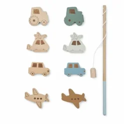Liewood Houten Visspel Sebastian Vehicles Blue Fog Mix
