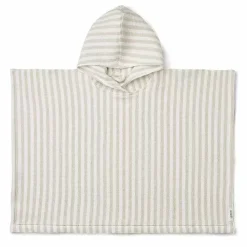 Liewood Poncho Paco Stripe Crisp White / Sandy