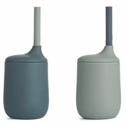 Liewood Siliconen Bekers Ellis Whale Blue/Dove Blue (2St)