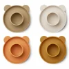 Liewood Siliconen Eierdopjes Janus Mr Bear/Oat Mix (4St)