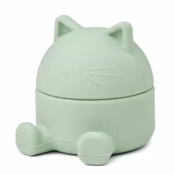 Liewood Siliconen Opbergdoosje Margaret Cat Dusty Mint