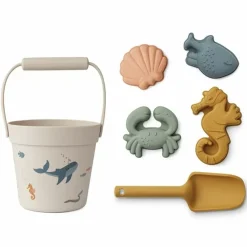 Liewood Siliconen Strandset Dante Sea Creature/Sandy Mix