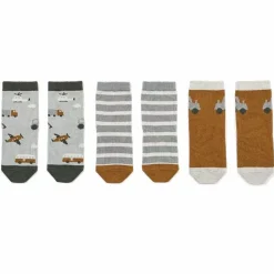 Liewood Sokken Silas Vehicles Dove Blue (3St)