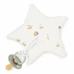 Little Dutch Speendoekje Sailors Bay White