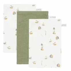 Little Dutch Washandjes (3St) Sailors Bay White
