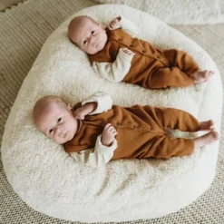 Llmaha Relaxhoes Voedingskussen Tweeling Teddy Ecru