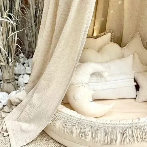 Luxe Boho Twist Maxi Bedhemel - Natuurlijke Elegance Van Cotton & Sweets