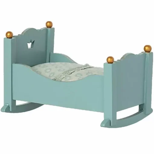 Maileg Miniatuur Schommelbed Blauw (Baby Muis)