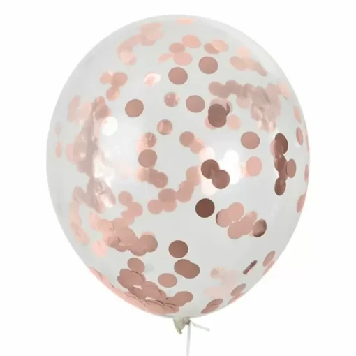 Mega Confetti Ballon Rosegoud 60Cm House Of Gia