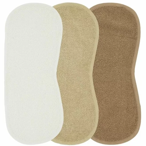Meyco Lange Spuugdoeken Off White/Sand/Toffee (3St)