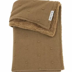 Meyco Ledikantdeken Mini Knots Fleece Toffee
