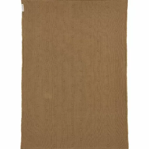 Meyco Ledikantdeken Mini Knots Fleece Toffee