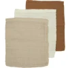Meyco Washandjes Uni Offwhite/Sand/Toffee