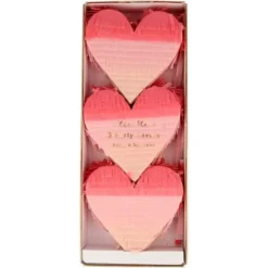 Mini Pinata'S Ombre Heart Valentine (3St) Meri Meri
