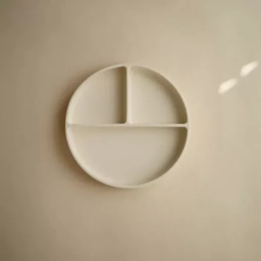 Mushie Siliconen Bord Ivory