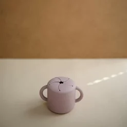 Mushie Siliconen Snack Cup Soft Lilac