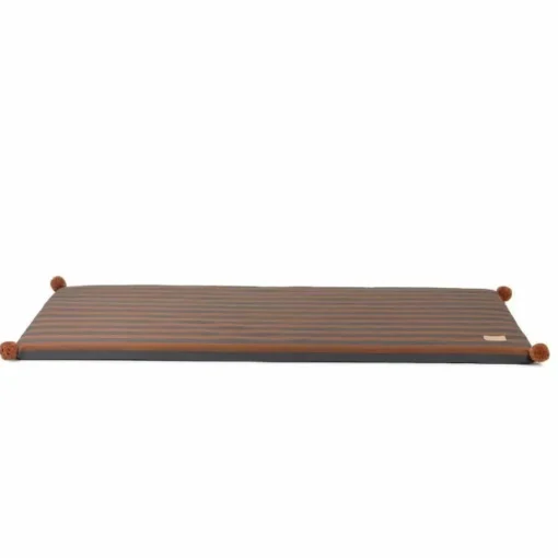 Nobodinoz Eco Speelmatras Majestic Blue Brown Stripes