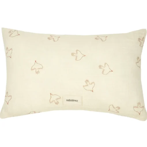 Nobodinoz Kussen Wabi Sabi Brown Hoshi Birds