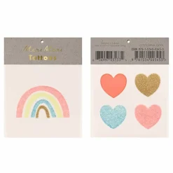 Plaktattoos Regenboog En Hartjes Meri Meri