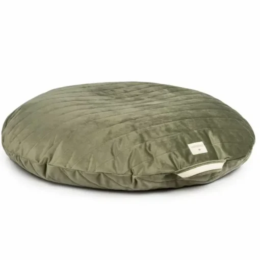 Ronde Zitzak Sahara Velvet Olive Green Nobodinoz