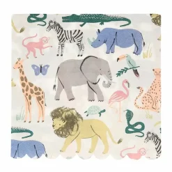 Servetten Safari Animals (20St) Meri Meri