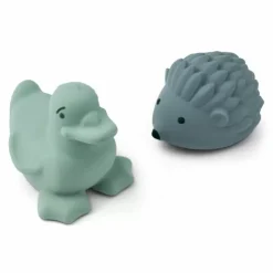 Siliconen Badspeeltjes Henrik Peppermint/Whale Blue Liewood