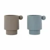 Siliconen Bekers Tiny Inka Dusty Blue-Clay (2St) Oyoy