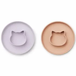 Siliconen Borden Gordon Cat Lavender/Rose Mix (2St) Liewood