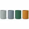 Siliconen Drinkbekers Ethan Dino Blue Mix (4St) Liewood