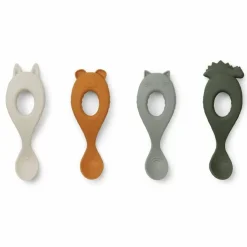 Siliconen Lepels Liva Hunter Green Mix (4St) Liewood