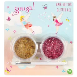 Souza Haar Glitterset Roze & Goud