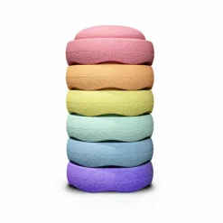 Stapelstein Stapelstenen Pastel Rainbow (6St)