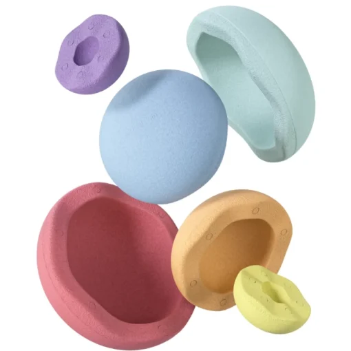 Stapelstein Stapelstenen Inside Rainbow Pastel (6St)