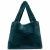 Studio Noos Mom Bag Petrol Blue Faux Fur