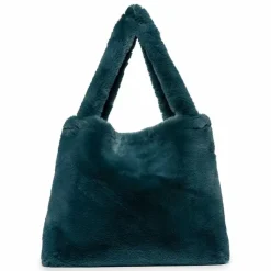 Studio Noos Mom Bag Petrol Blue Faux Fur