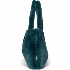 Studio Noos Mom Bag Petrol Blue Faux Fur