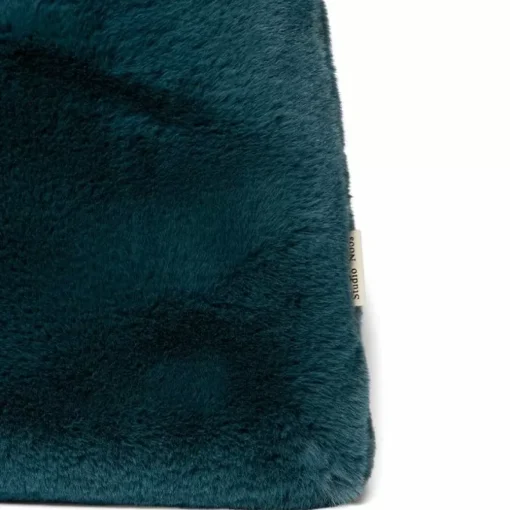 Studio Noos Mom Bag Petrol Blue Faux Fur